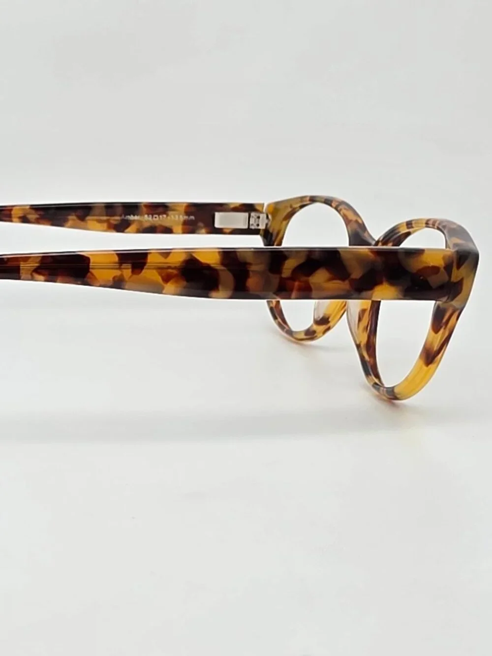 Nicole Miller Collection At First Sight Amber Tortoise Eyeglasses Frame w/ Case
